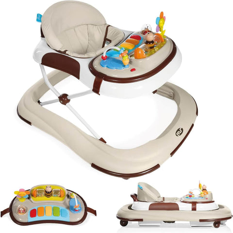 Baby walker with sound tray and games