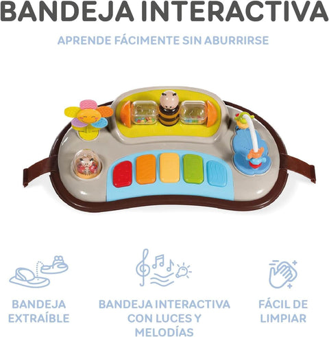 Baby walker with sound tray and games