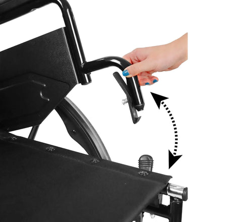 Silla de ruedas plegable (asiento 46 cm)