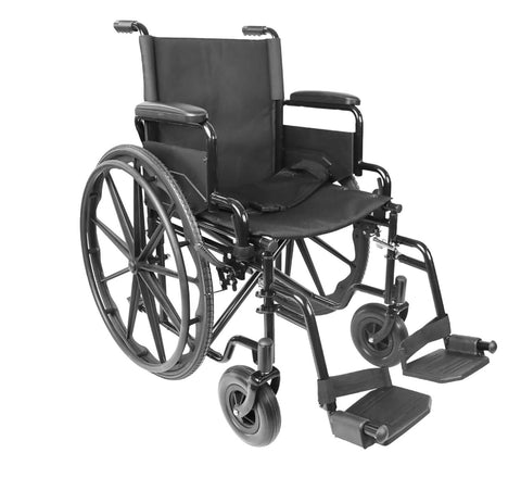 Silla de ruedas plegable (asiento 46 cm)