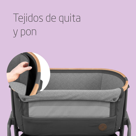 Baby Co-Sleeper Cot with Adjustable Heights (0–6m)