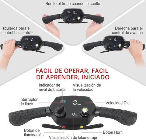 Scooter de movilidad plegable