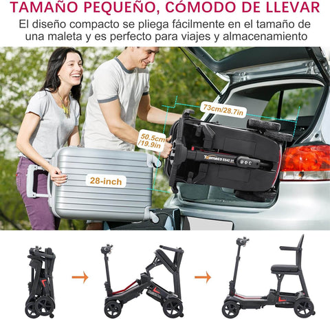 Scooter de movilidad plegable